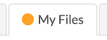tab labeled my files